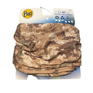 Buff CoolNet Cooling UPF Lightweight Neck Gaiter Pixels Desert Camo NWT